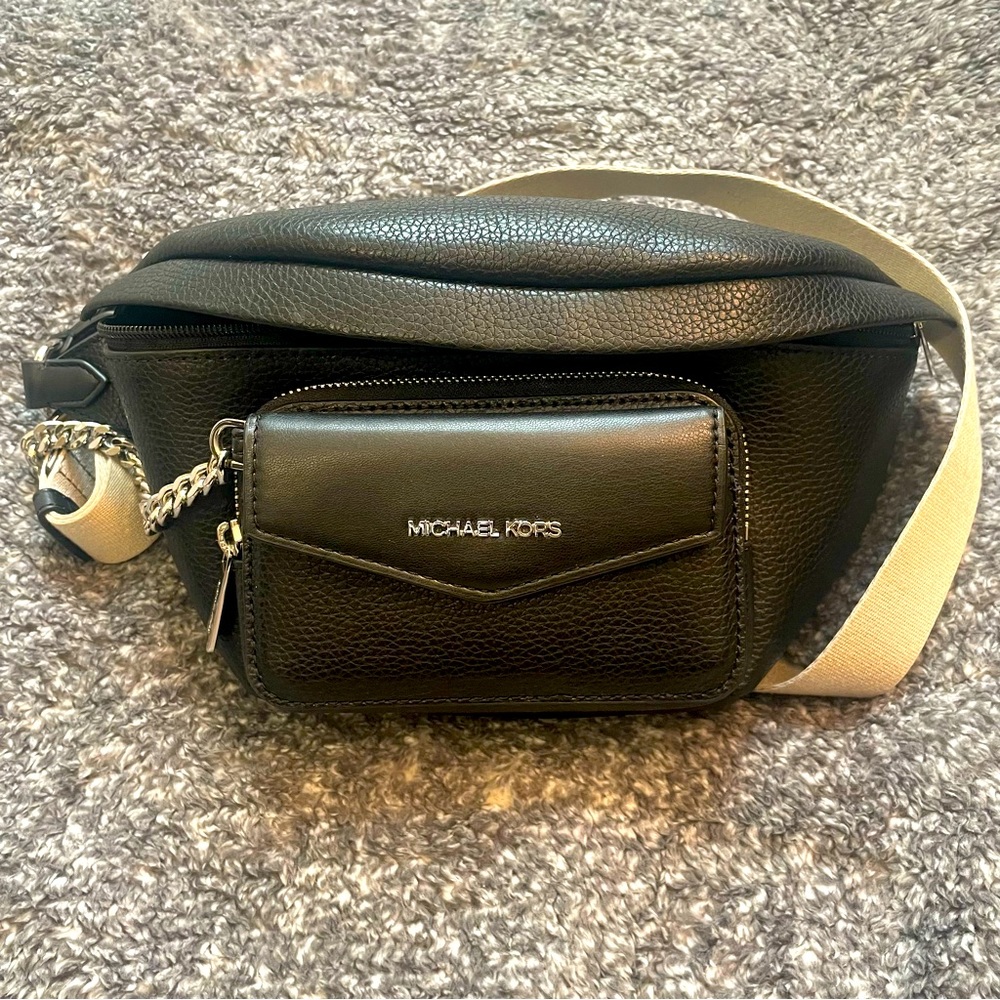 Michael Kors belt bag new without tags, black